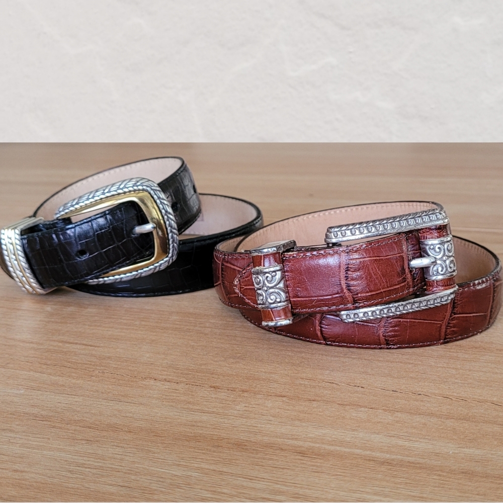 Brighton Vintage Leather Belts Extra small 26" Western Y2K